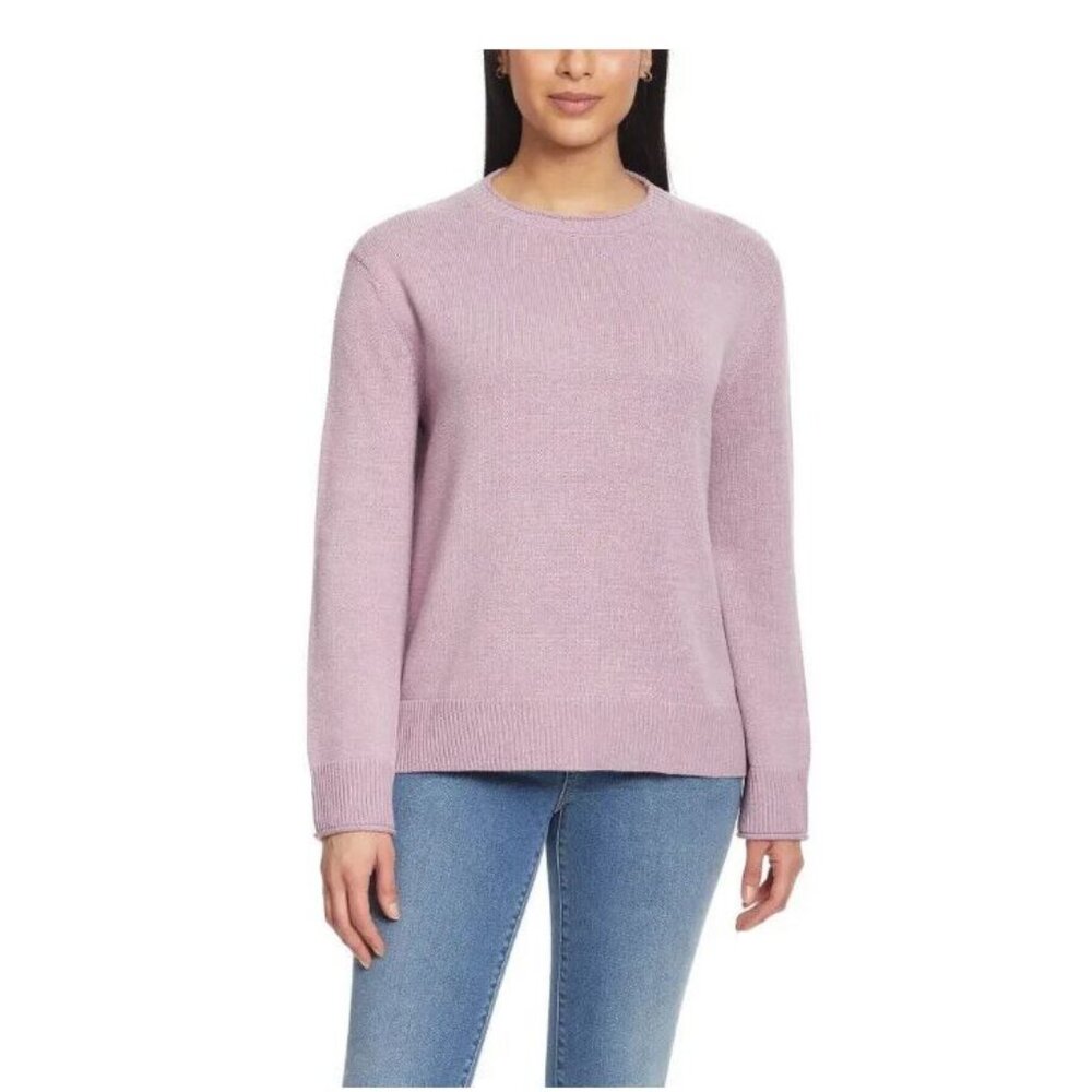 Ella Moss Ladies' Crewneck Sweater - Purple- Medium